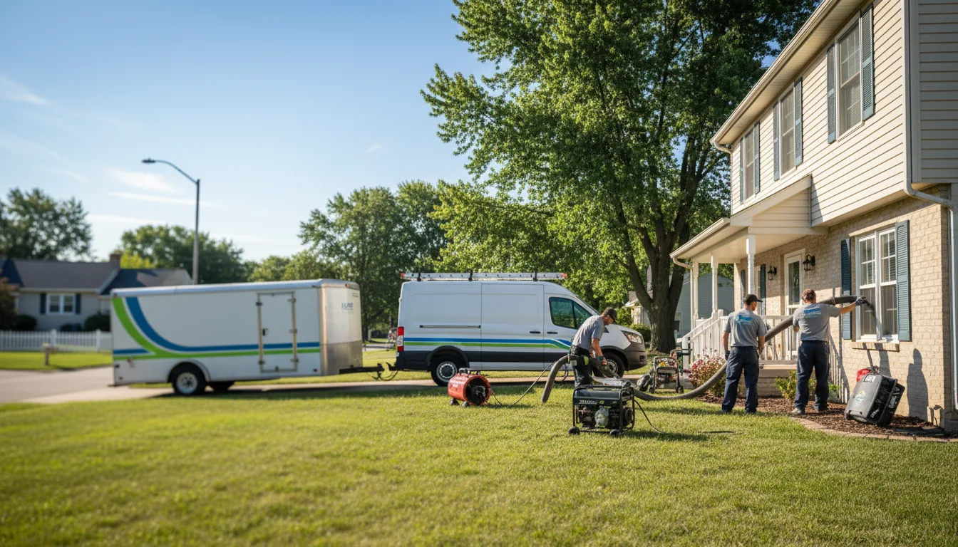 Flooded Basement Restoration And Cleanup With Repair in Plano, IA near me